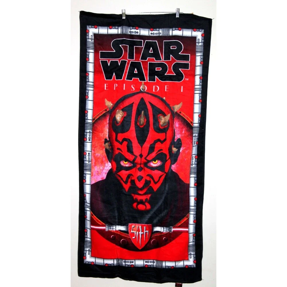 Star Wars Darth Maul Sith Beach Pool Towel Episode 1 Phantom Menace Hanging Art
